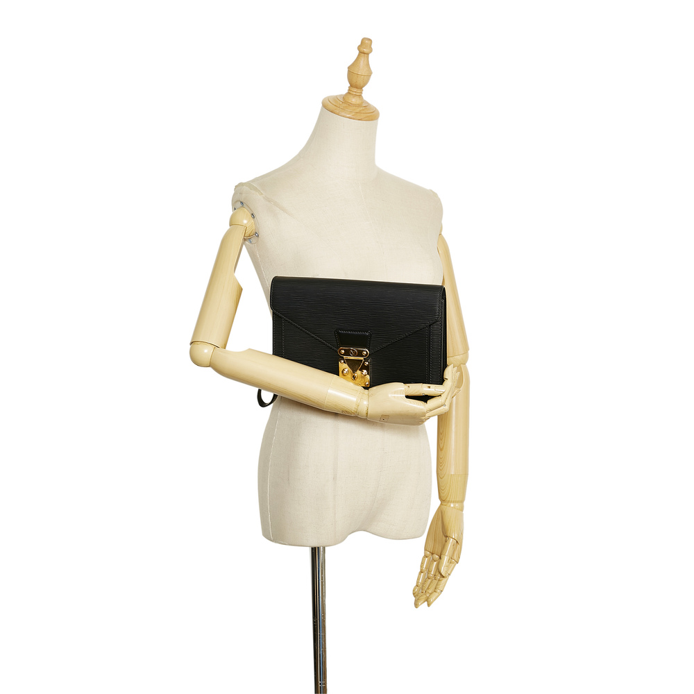 LOUIS VUITTON Epi Pochette Sellier Dragonne Clutch Bag - Picture 9 of 9